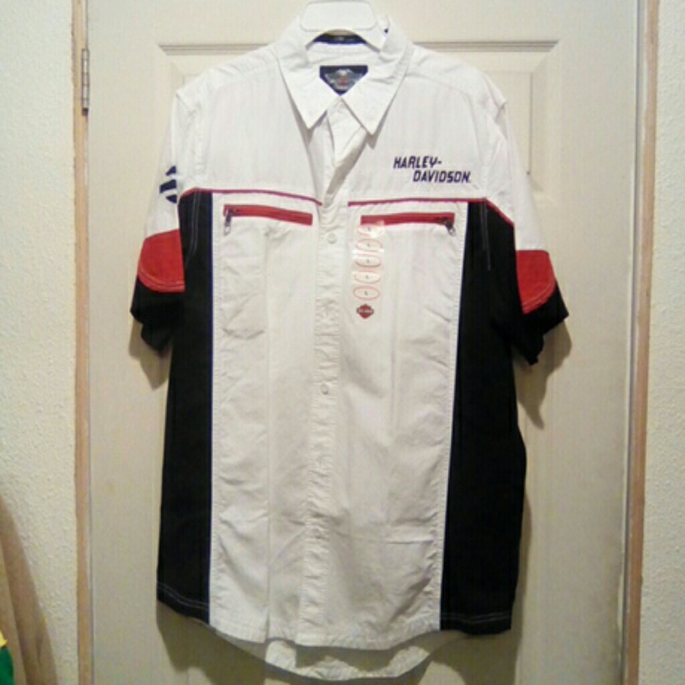 NWT Authentic Harley Davidson Button up shirt